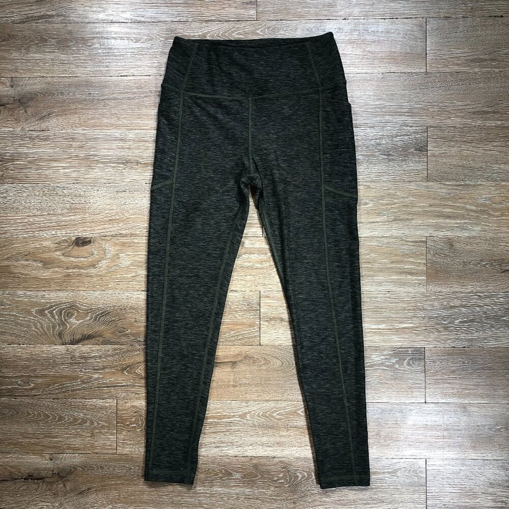 Victoria Secret Women Small Active Capri Length Leggings Heather Forest Green